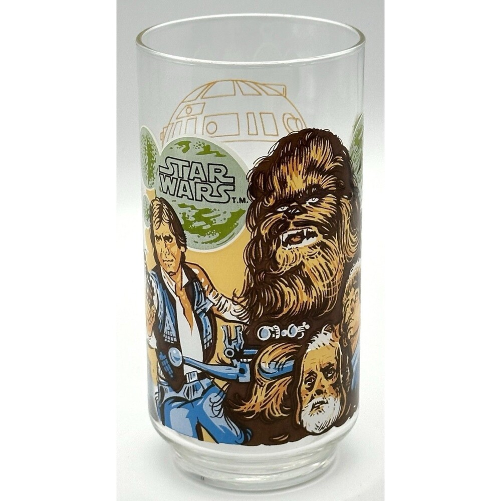 1977 Vintage Star Wars CHEWBACCA Glass Burger King x Coca Cola Promo